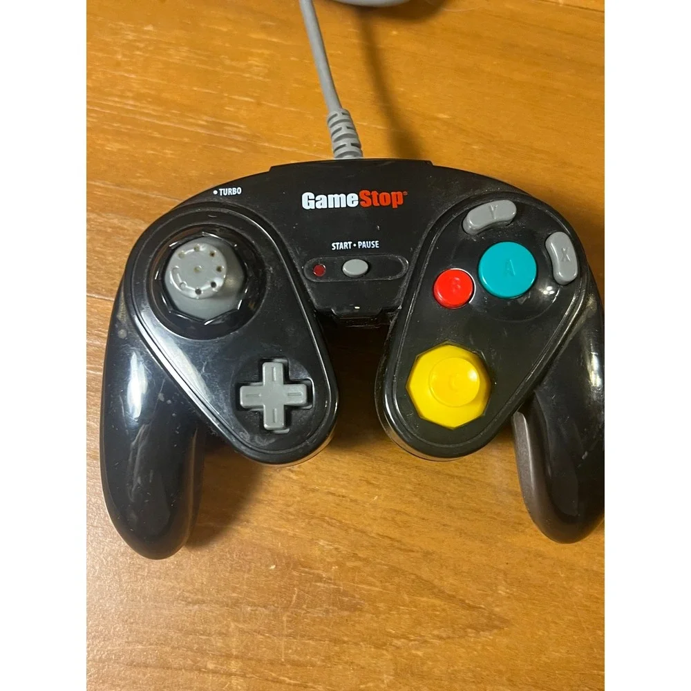 GameStop Nintendo GameCube Wired Controller Black Turbo BB-811 GC Accessory
